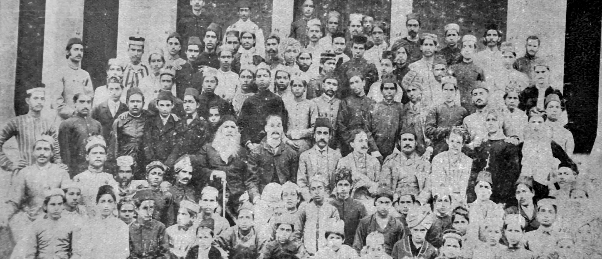 sir syed with mao students slider